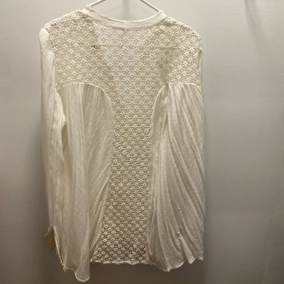 Free people crochet button down - Picture 2 of 4